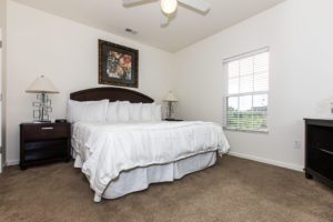 Bedroom at Preston Gardens apartments