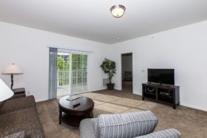 Sunny Living space at Preston Gardens apartments