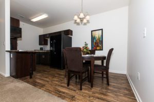 Dining room of Preston Gardens apartments