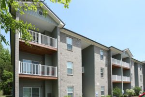 Balcony at Preston Gardens apartments